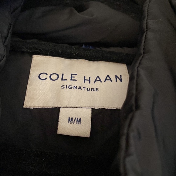 Cole Haan Signature 40" Box Quilt Taffeta Down Coat with Hood - Picture 14 of 15